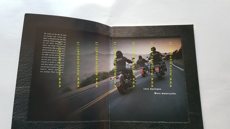 Victory Motorcycles produzione 2000 depliant originale testo inglese