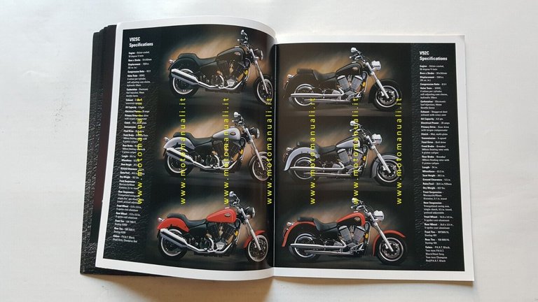 Victory Motorcycles produzione 2000 depliant originale testo inglese