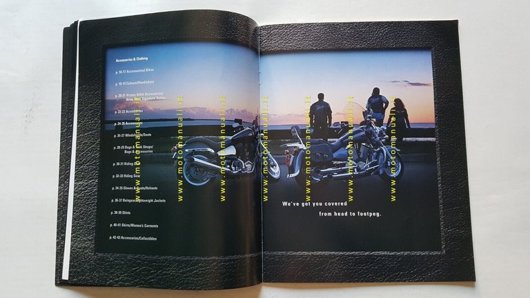 Victory Motorcycles produzione 2000 depliant originale testo inglese