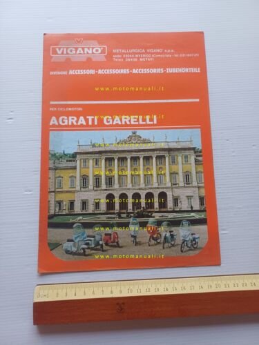 Viganò accessori per ciclomotori Garelli anni 70 depliant ITALIANO originale