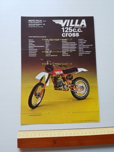 Villa 125 Cross 1978 depliant originale italiano