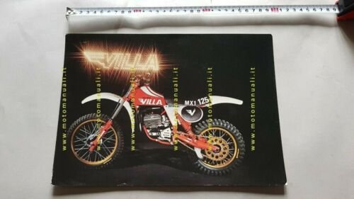 Villa 125 MX-1 Cross 1981 depliant ORIGINALE moto genuine motorcycle …