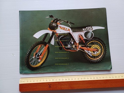 Villa 125 MX Cross 1980 depliant ORIGINALE italiano
