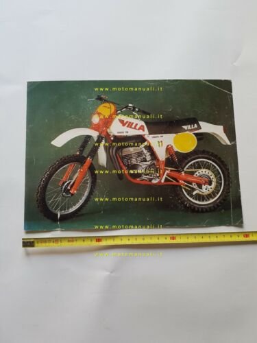 Villa 250 SM Enduro Regolarità 1980 depliant moto originale ITALIANO …
