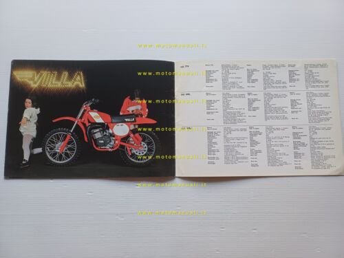 Villa catalogo produzione tutti modelli 1981 depliant originale italiano