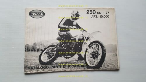 Villa SD 250 Regolarità 1977 catalogo ricambi originale