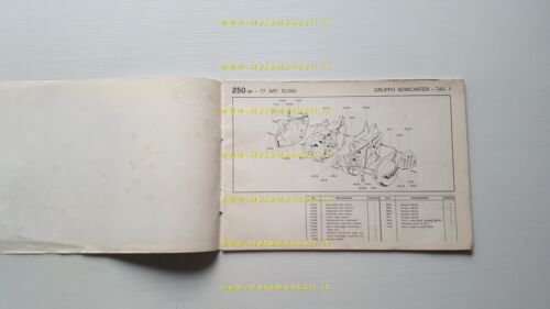 Villa SD 250 Regolarità 1977 catalogo ricambi originale