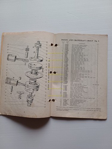 Villiers motori 250 Mark 2T-350 Mark 3T 1960 manuale uso …