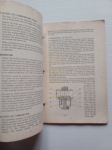 Villiers motori 250 Mark 2T-350 Mark 3T 1960 manuale uso …