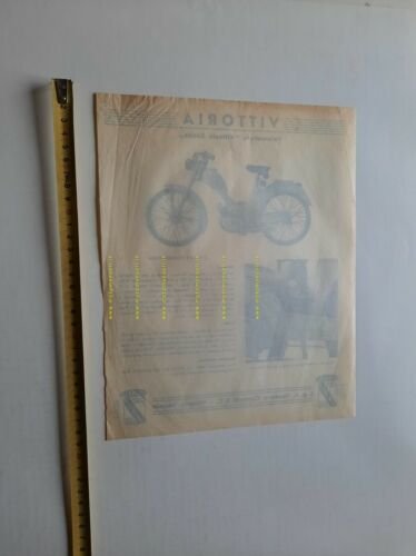 Vittoria Carnielli 48 Sachs 1952 depliant moto originale ITALIANO