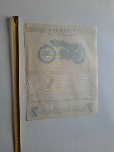 Vittoria Carnielli 75 S 1952 depliant moto originale ITALIANO brochure