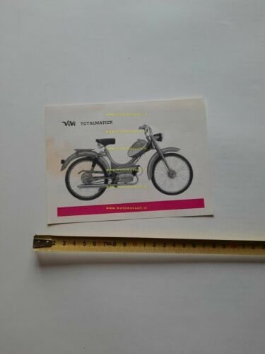 Vivì 48 Totalmatick 1963 depliant ciclomotore originale ITALIANO brochure