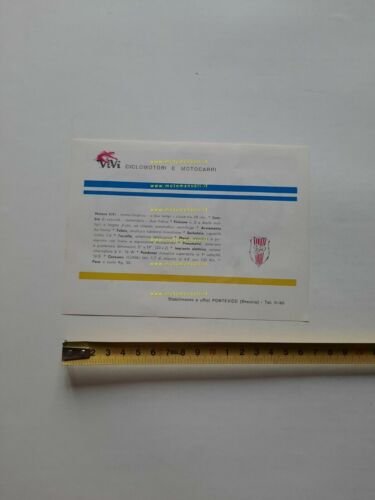 Vivì 48 Totalmatick 1963 depliant ciclomotore originale ITALIANO brochure