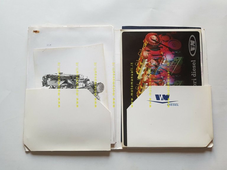 VM Motori cartella stampa motori Diesel anni 80 originale press …