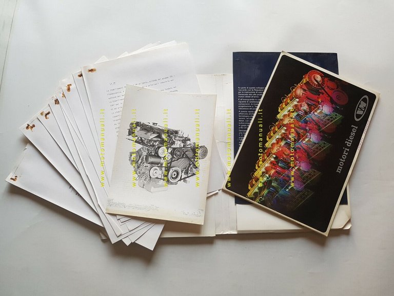 VM Motori cartella stampa motori Diesel anni 80 originale press …