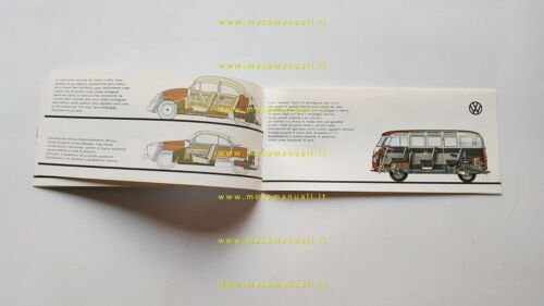 Volkswagen catalogo produzione auto anni 60 depliant originale ITALIANO