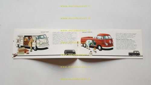 Volkswagen catalogo produzione auto anni 60 depliant originale ITALIANO