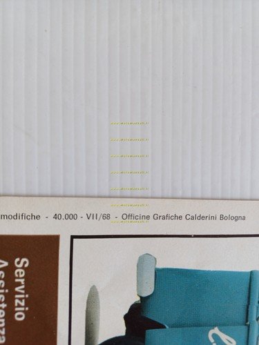 Volkswagen furgone Scuolabus 1968 depliant italiano originale