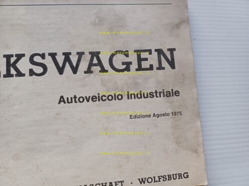 Volkswagen Furgoni tutti modelli 1975 manuale uso manutenzione originale