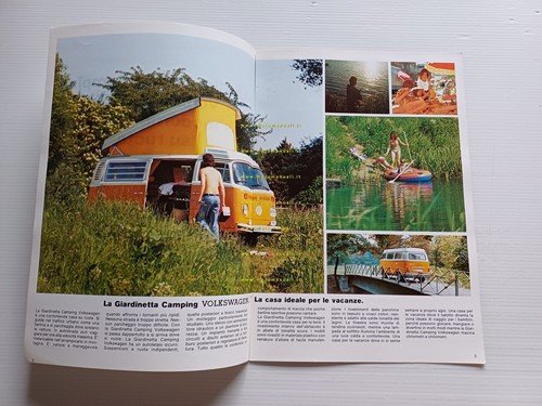 Volkswagen Giardinetta Camping 1977 depliant italiano originale