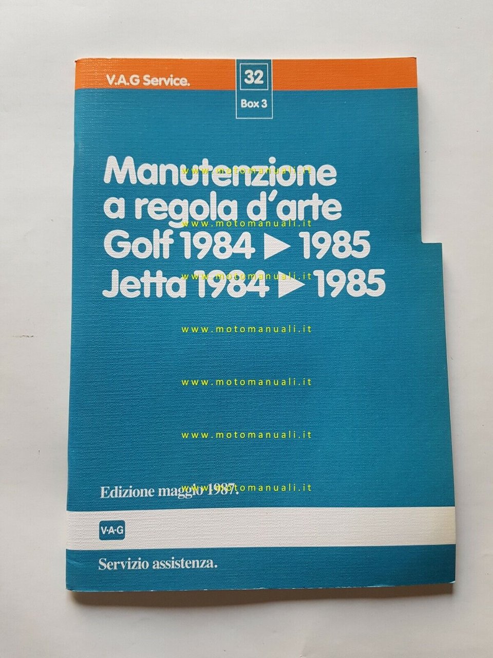 Volkswagen Golf - Jetta manuale officina manutenzione 1984-85 originale