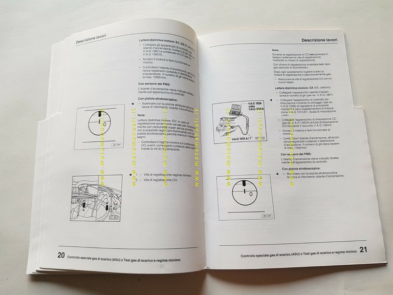 Volkswagen Golf - Jetta manuale officina manutenzione 1984-85 originale
