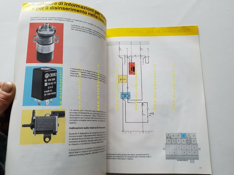 Volkswagen Golf 1984 manuale descrizione funzionamento per concessionari