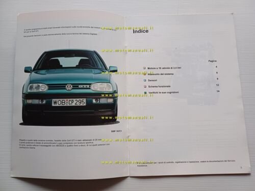 Volkswagen Golf GTI 1992 sistema Digifant motore 2.0 16V manuale …