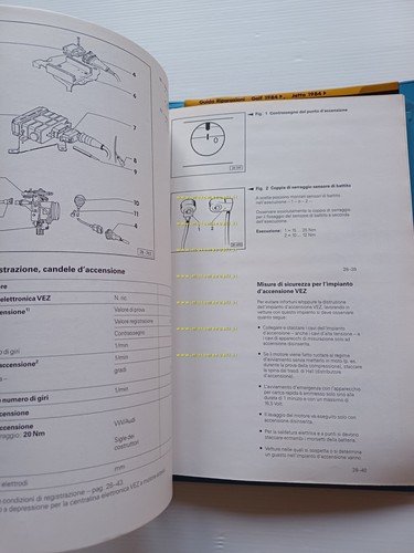 Volkswagen Golf Jetta K Jetronic 1984-89 manuale officina iniezione accensione