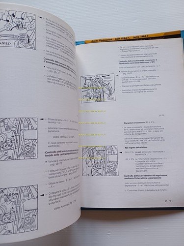Volkswagen Golf Jetta K Jetronic 1984-89 manuale officina iniezione accensione