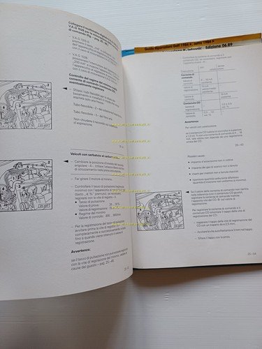 Volkswagen Golf Jetta KE Jetronic 1984-89 manuale officina iniezione accensione
