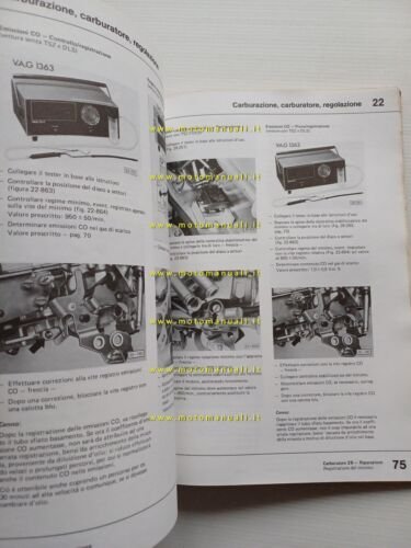 Volkswagen Golf Jetta Scirocco 1980 manuale officina motori 1.5 - …