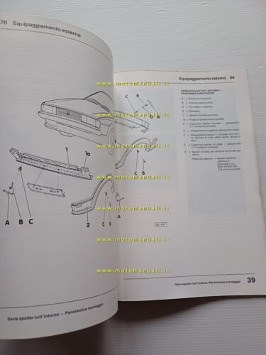 Volkswagen Golf Jetta Scirocco 1981-85 manuale officina carrozzeria originale