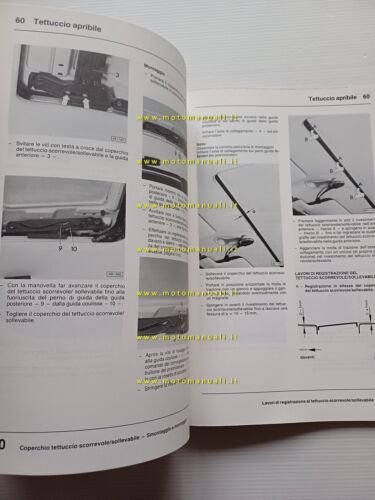 Volkswagen Golf Jetta Scirocco 1981-85 manuale officina carrozzeria originale