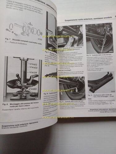 Volkswagen Golf Jetta Scirocco Caddy 1974-83 manuale officina telaio originale