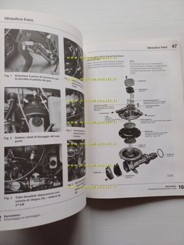 Volkswagen Golf Jetta Scirocco Caddy 1974-83 manuale officina telaio originale