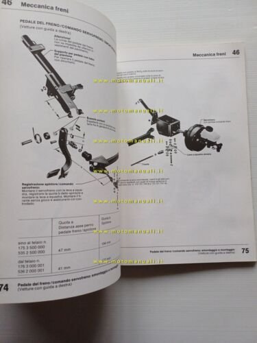 Volkswagen Golf Jetta Scirocco Caddy 1974-83 manuale officina telaio originale
