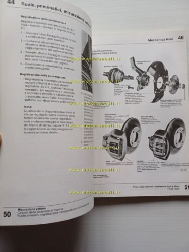 Volkswagen Golf Jetta Scirocco Caddy 1974-83 manuale officina telaio originale