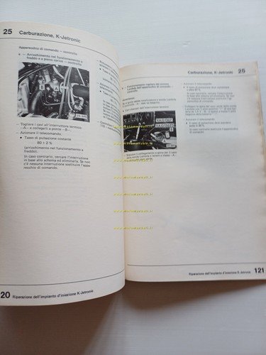 Volkswagen Golf Jetta Scirocco manuale officina motore 1.6-1.8 1974-83 originale