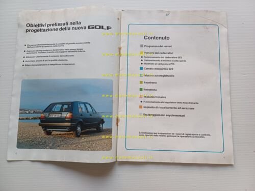 Volkswagen Golf modelli 1984 manuale presentazione per la rete vendita …