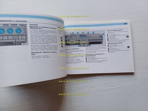 Volkswagen Golf modelli 1994 manuale uso manutenzione italiano originale