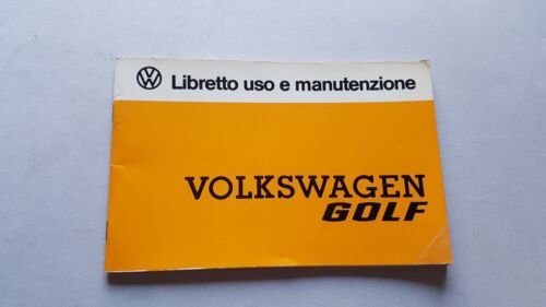Volkswagen Golf tutti i modelli 1977 manuale uso originale italiano