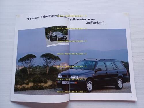 Volkswagen Golf Variant 1993 manuale presentazione per la rete vendita …