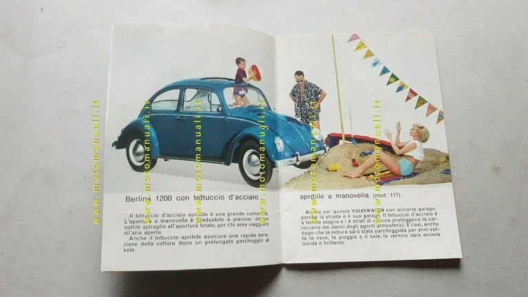 Volkswagen Maggiolino - Coup e modelli 1964 depliant originale ITALIANO