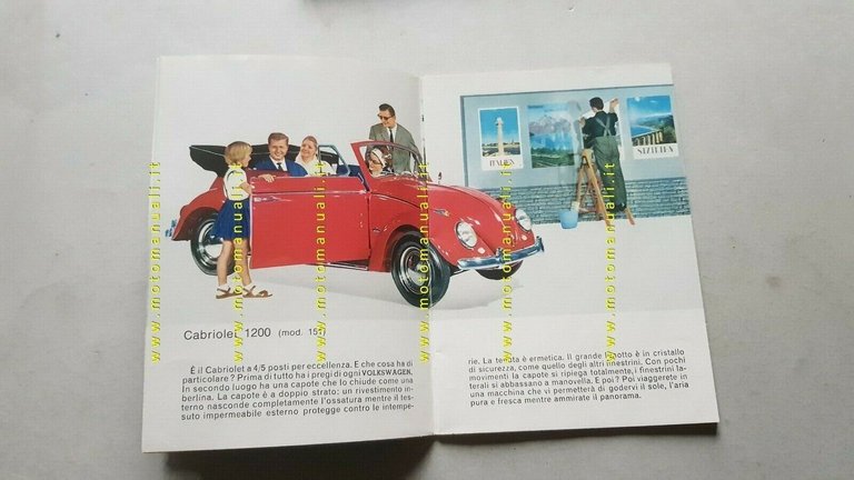 Volkswagen Maggiolino - Coup e modelli 1964 depliant originale ITALIANO