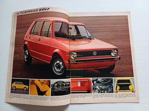 Volkswagen Maggiolino - Golf - Giardinetta 1976 depliant originale italiano