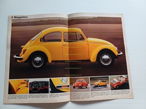 Volkswagen Maggiolino - Golf - Giardinetta 1976 depliant originale italiano