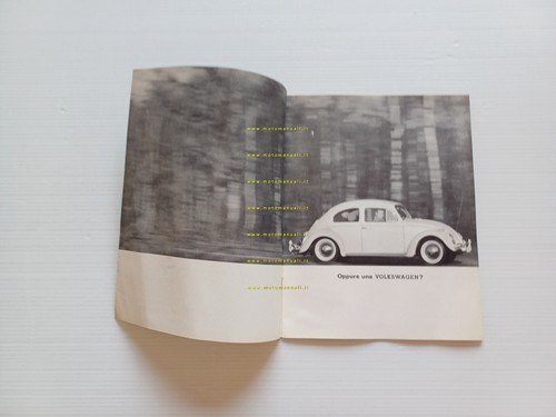 Volkswagen Maggiolino 1200 1963 depliant italiano originale
