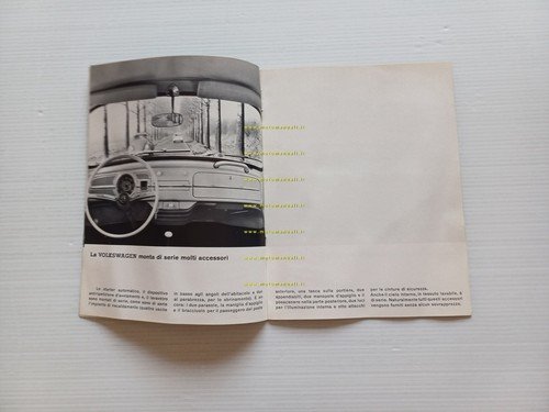 Volkswagen Maggiolino 1200 1963 depliant italiano originale
