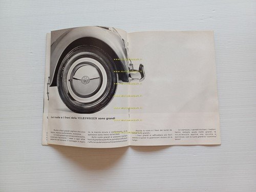 Volkswagen Maggiolino 1200 1963 depliant italiano originale